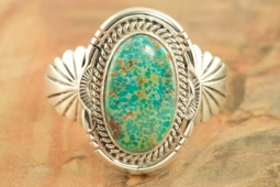 Genuine Turquoise Mountain Sterling Silver Ring